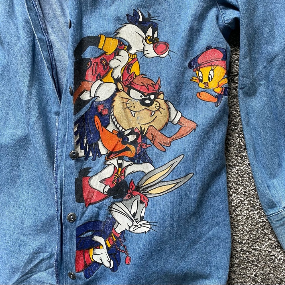 Rare Looney Toons Vintage Denim Shirt
